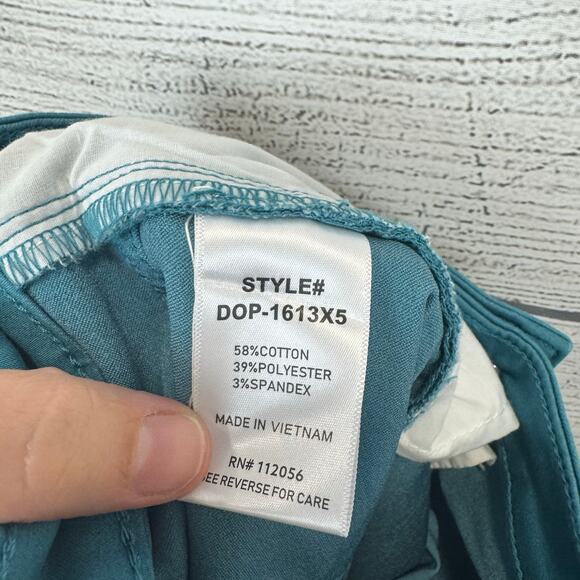 Zenana Plus Size Teal Blue Basic Stretch Shorts Size 2X - Picture 8 of 8